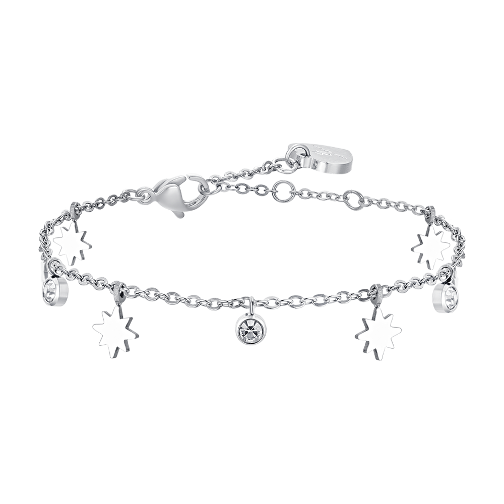 SISSI STAR STEEL WOMEN'S BRACELET WITH CRYSTALS