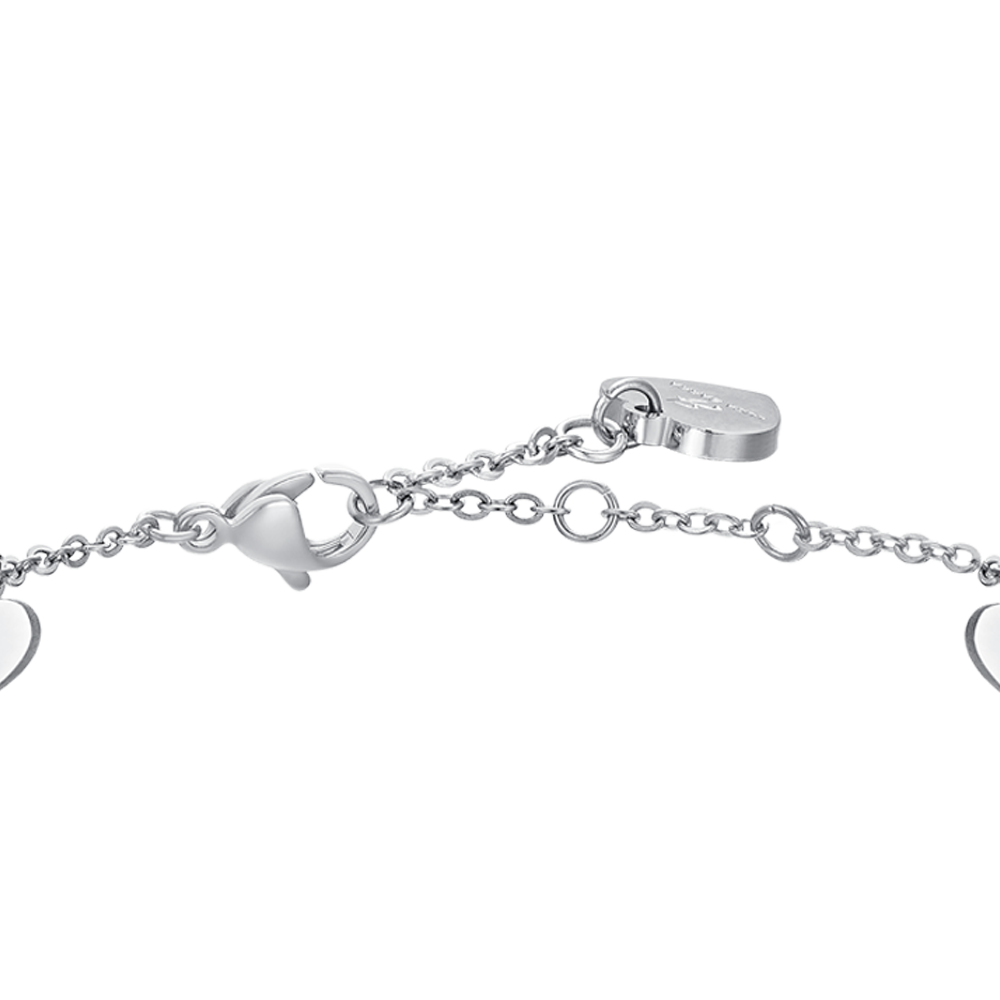 HEARTS AND CRYSTALS STEEL WOMEN BRACELET