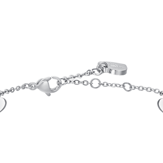 HEARTS AND CRYSTALS STEEL WOMEN BRACELET