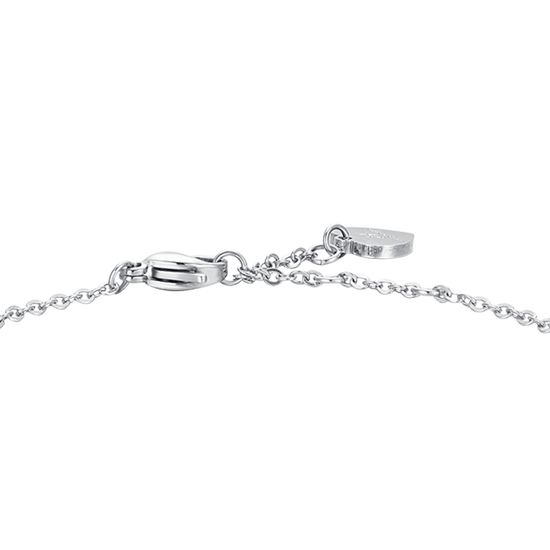 WOMEN'S STEEL BRACELET WITH PEARLS AND HEART