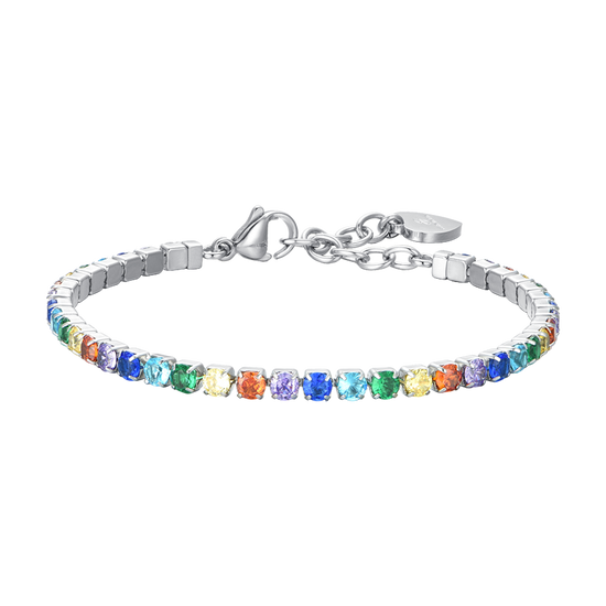 MULTICOLOR CRYSTALS WOMEN'S TENNIS BRACELET