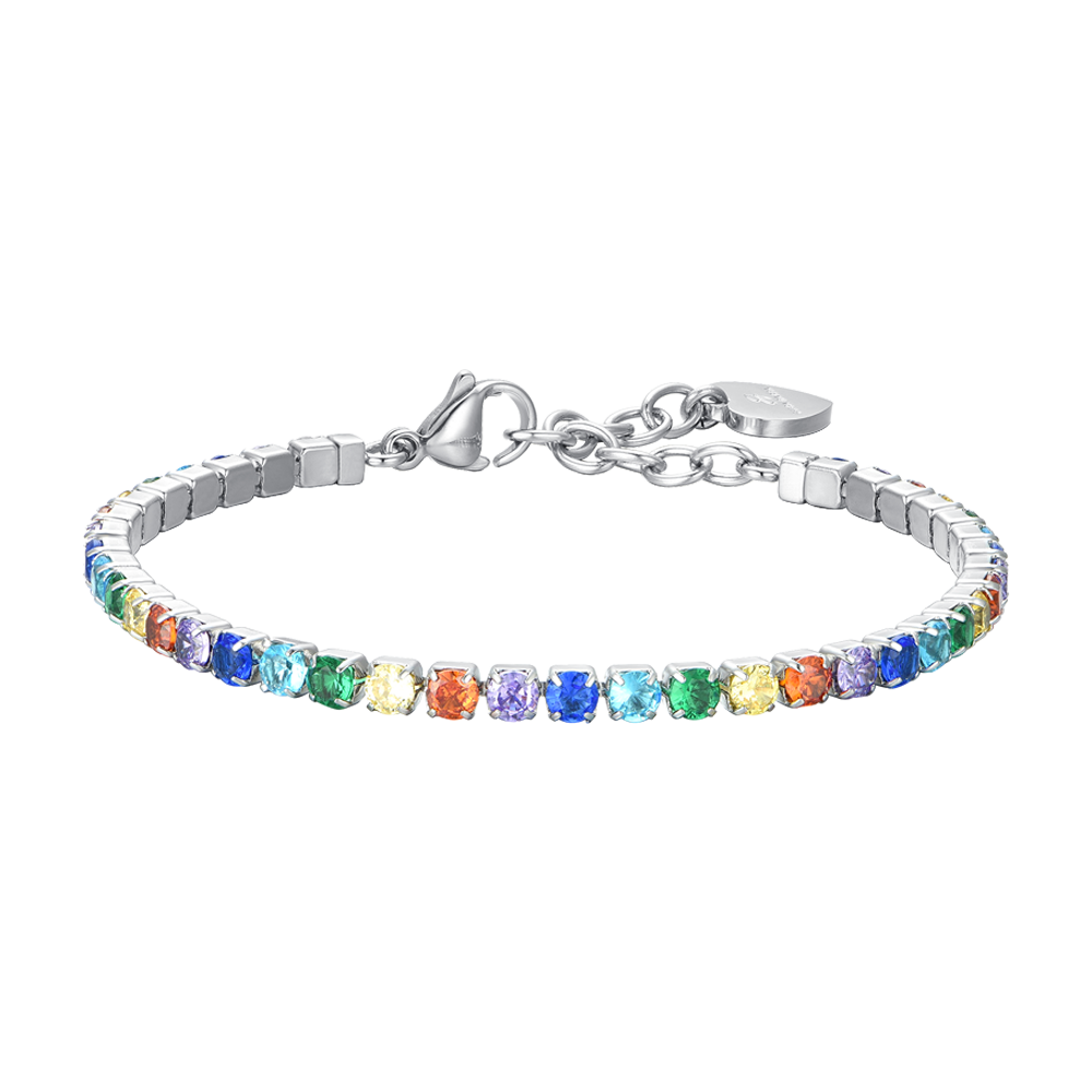 MULTICOLOR CRYSTALS WOMEN'S TENNIS BRACELET