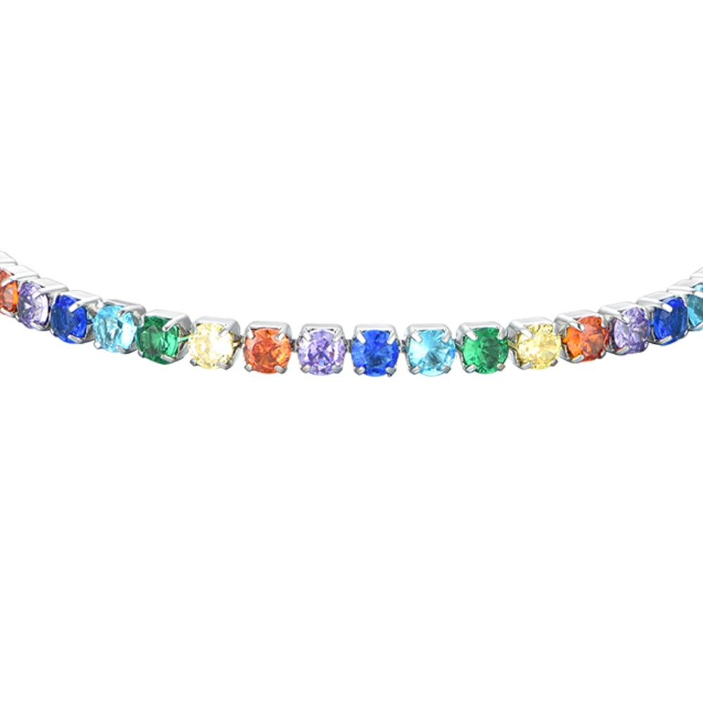 MULTICOLOR CRYSTALS WOMEN'S TENNIS BRACELET