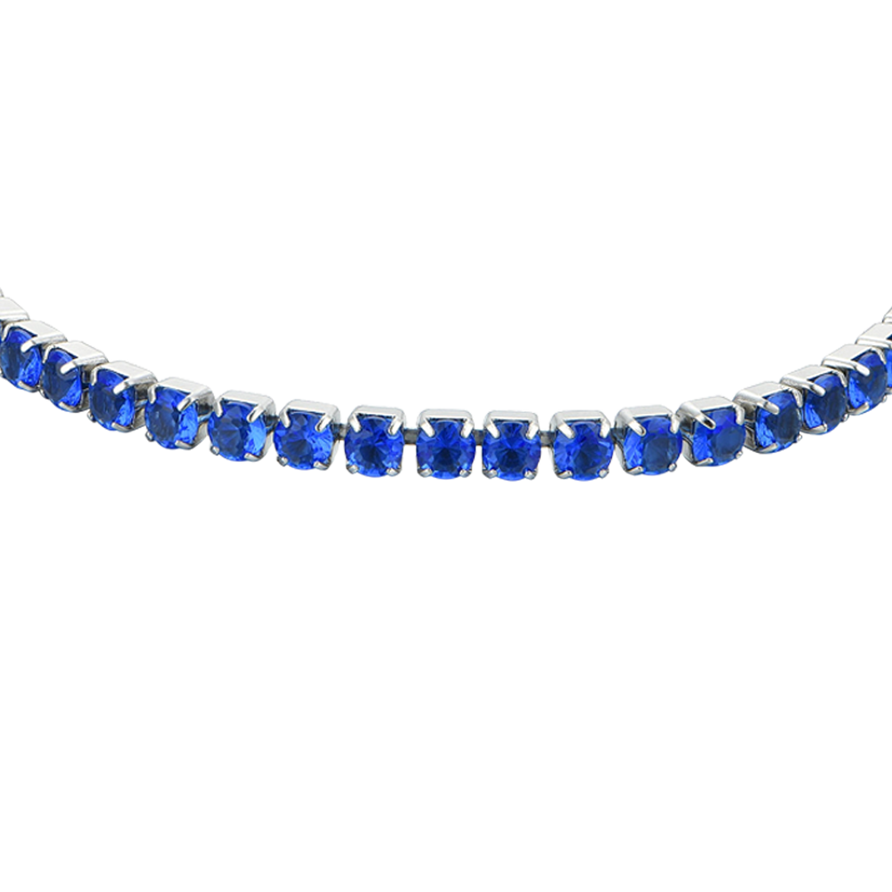 BLUE CRYSTALS WOMEN'S TENNIS BRACELET