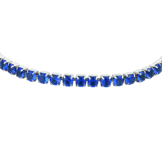 BLUE CRYSTALS WOMEN'S TENNIS BRACELET