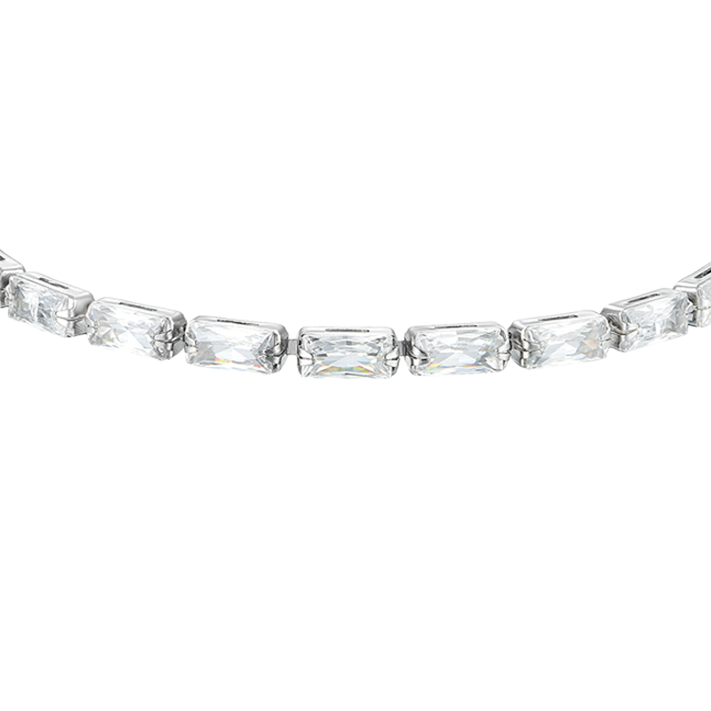 WHITE BAGUETTE CUBIC ZIRCONIA WOMEN'S TENNIS BRACELET