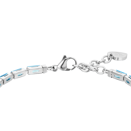 WOMEN'S BAGUETTE BAGUETTE AQUAMARINE TENNIS BRACELET