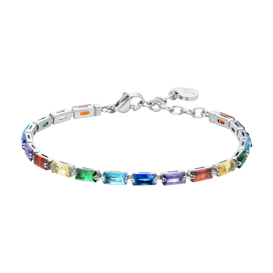 MULTICOLOR BAGUETTE BAGUETTE CUBIC ZIRCONIA WOMEN'S TENNIS BRACELET