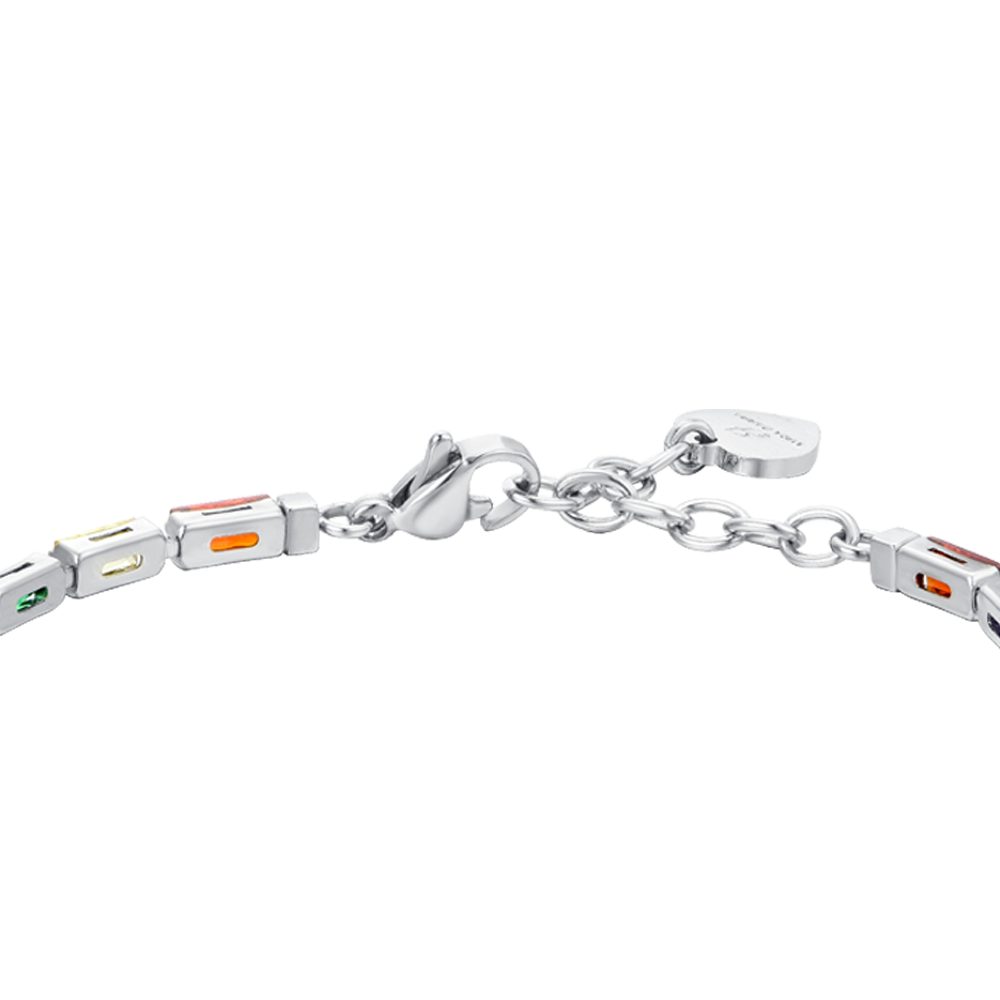 MULTICOLOR BAGUETTE BAGUETTE CUBIC ZIRCONIA WOMEN'S TENNIS BRACELET