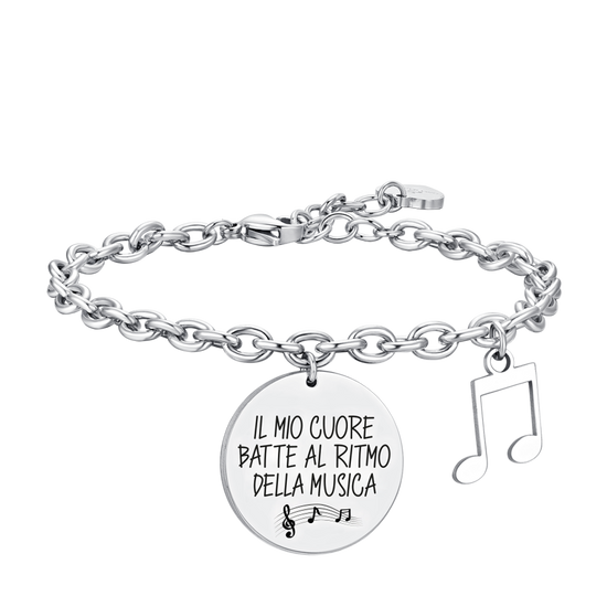 MUSICAL NOTE STEEL WOMEN'S BRACELET