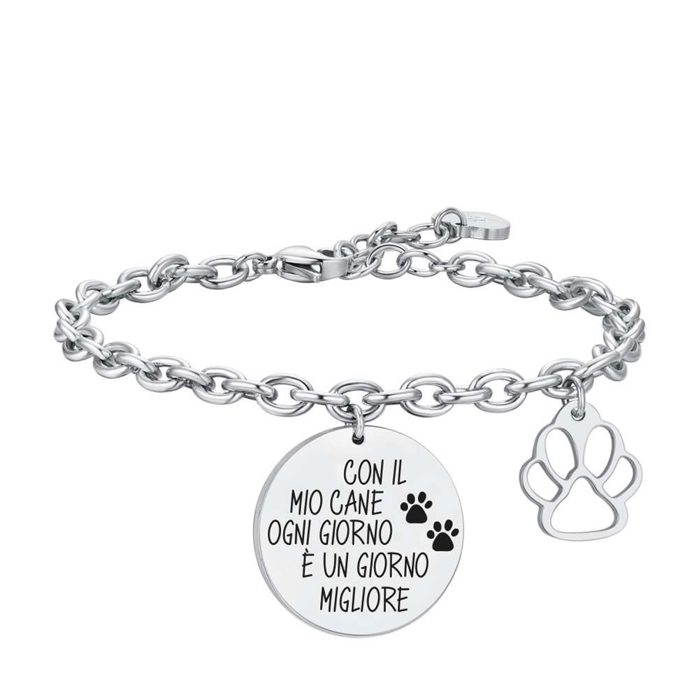 WOMAN STEEL DOG BRACELET