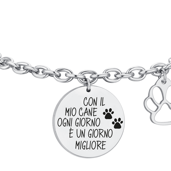 WOMAN STEEL DOG BRACELET