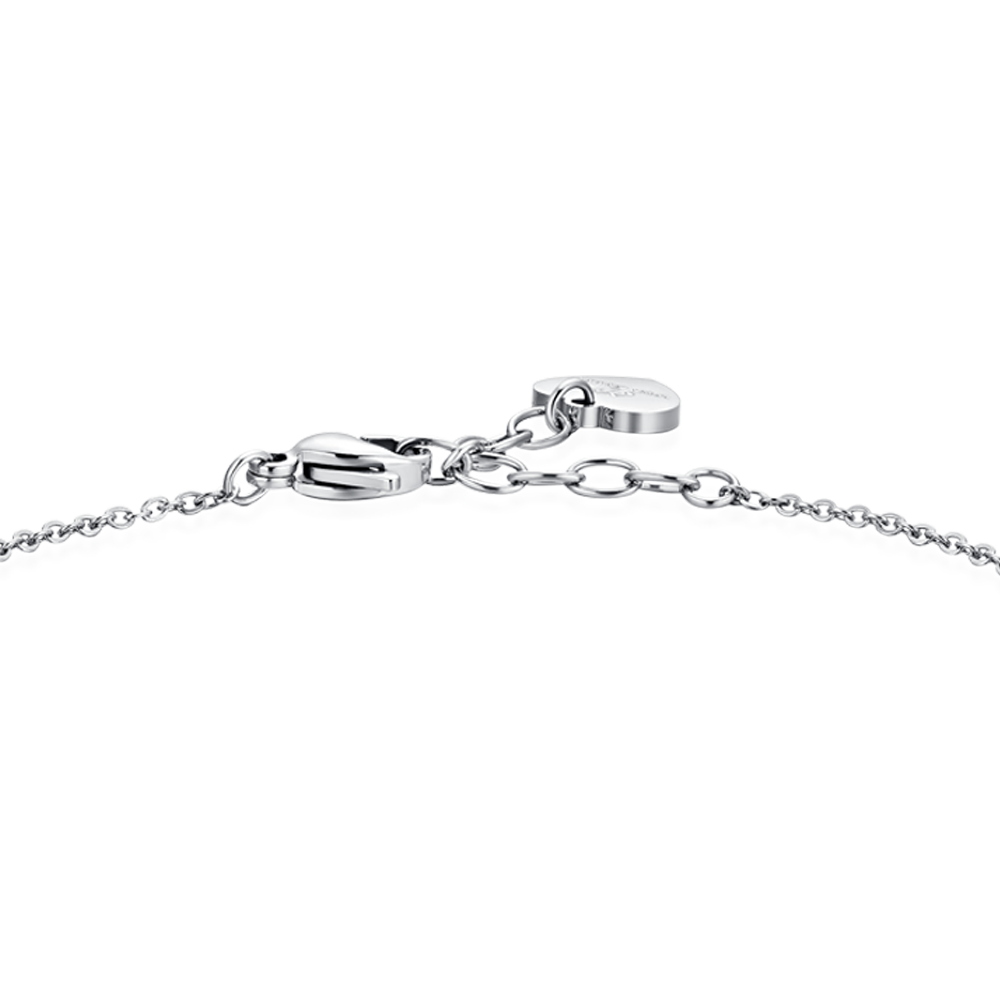 WOMEN'S STEEL STARS AND CUBIC ZIRCONIA BRACELET