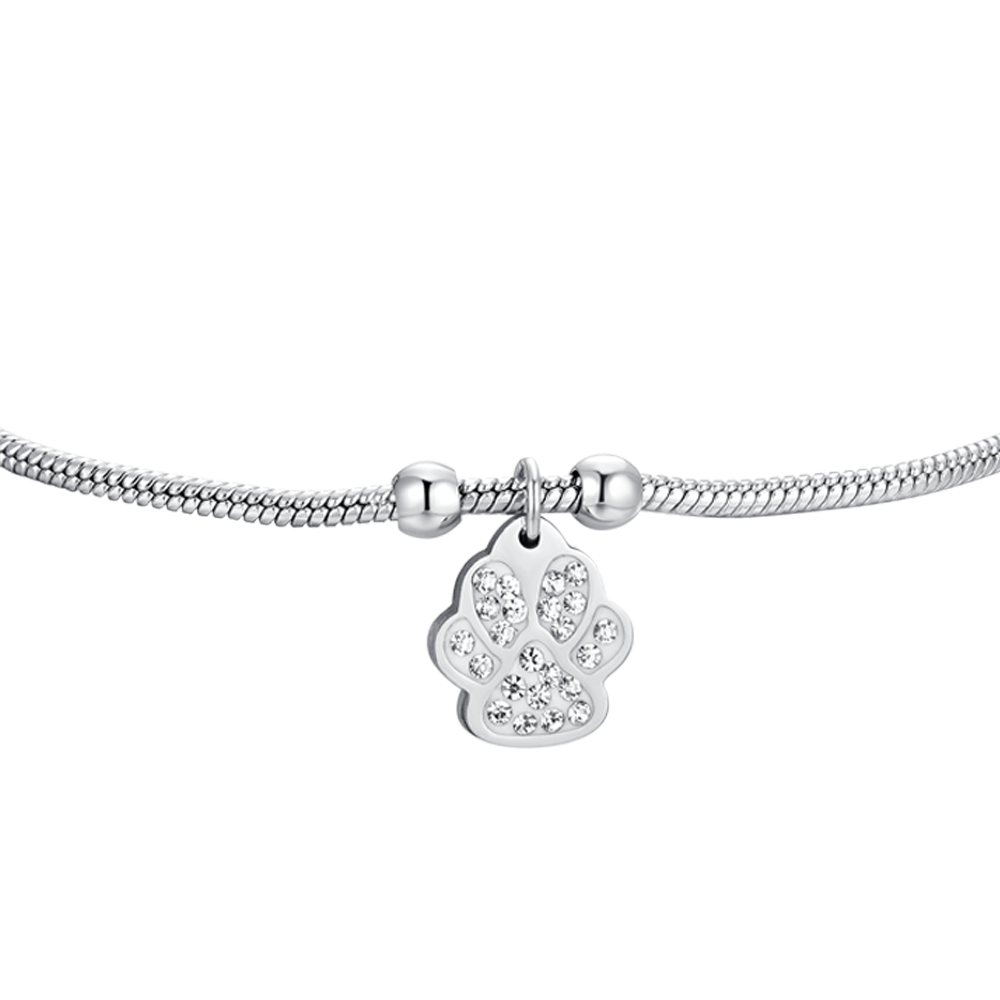 WOMEN'S STEEL BRACELET WITH PAW