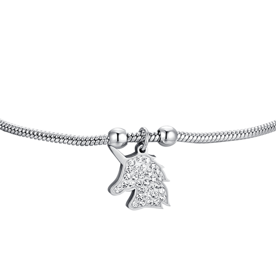 WOMEN STEEL BRACELET WITH UNICORN