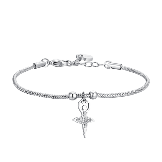 WOMEN'S STEEL BRACELET WITH BALLERINA