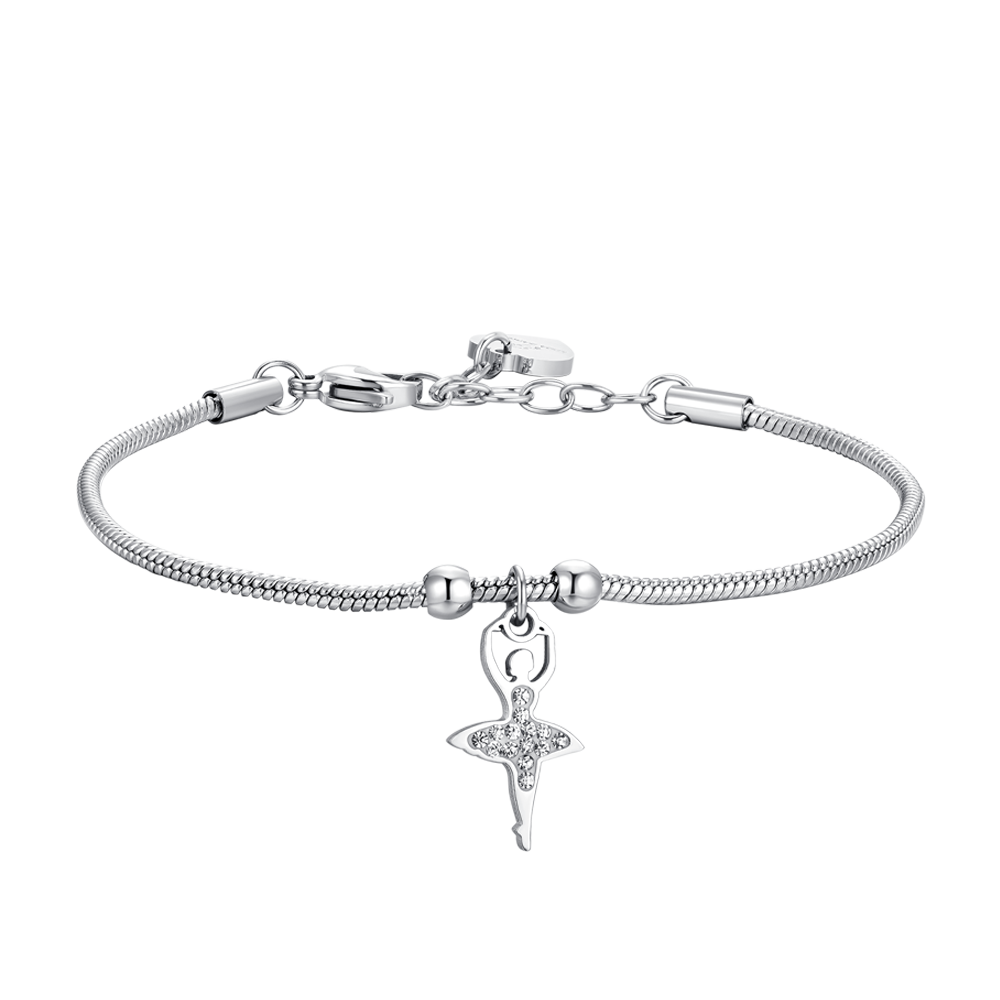 WOMEN'S STEEL BRACELET WITH BALLERINA