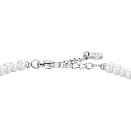 PEARL AND ROSE STEEL WOMEN'S BRACELET