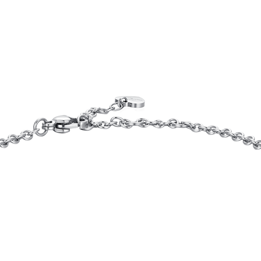 WOMAN'S TENNIS BRACELET IN STEEL STAR AND ZIRCONES Luca Barra