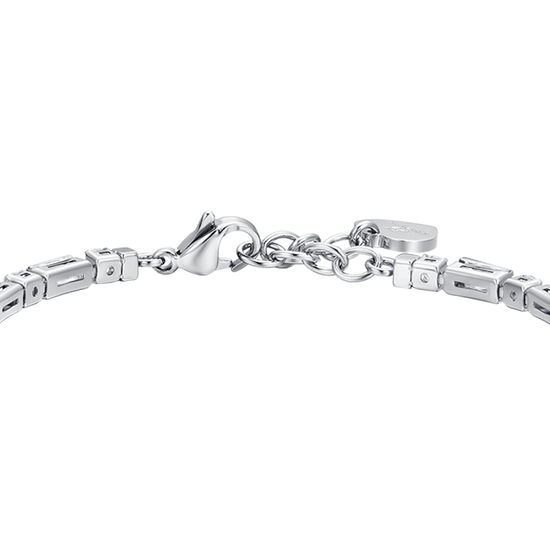 WHITE CUBIC ZIRCONIA STEEL WOMEN'S TENNIS BRACELET