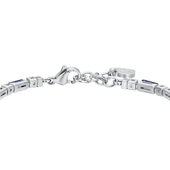 BLUE ZIRCON STEEL WOMEN'S TENNIS BRACELET