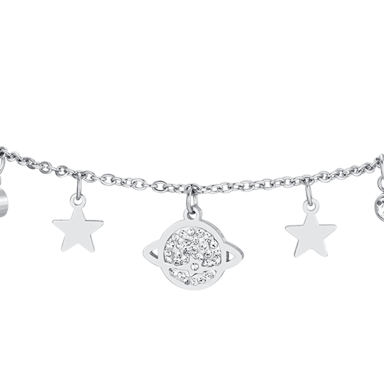 PLANET AND STARS STEEL WOMEN'S BRACELET