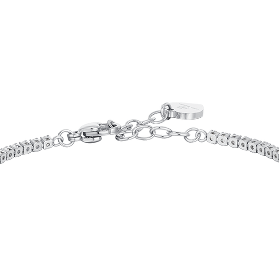 WOMAN'S TENNIS BRACELET IN STEEL QUADRIFOGLIO GIREVOLE Luca Barra