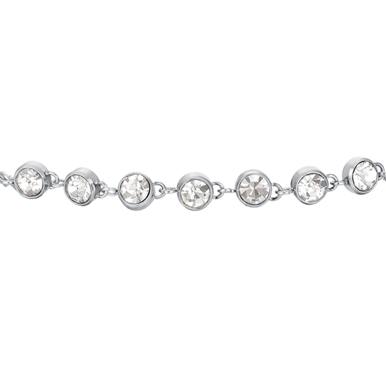 WHITE CRYSTAL STEEL WOMEN'S BRACELET