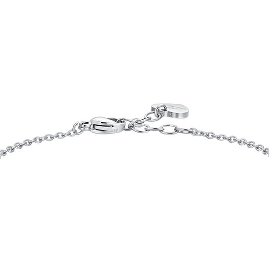 WOMAN'S BRACELET IN STEEL WHITE CRYSTALS Luca Barra