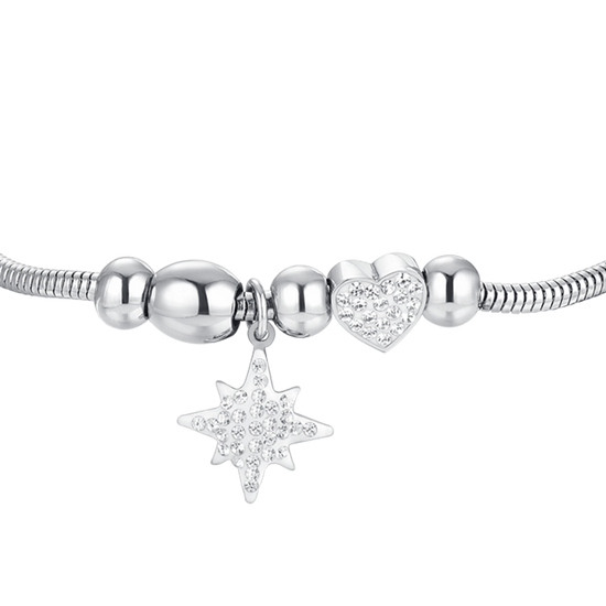 SISSI STAR STEEL WOMEN'S BRACELET WITH CRYSTALS