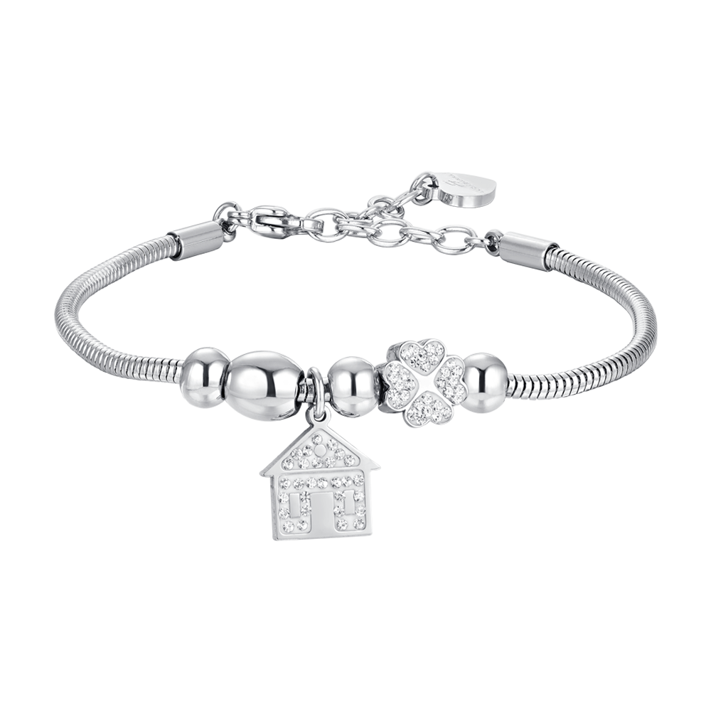 HOME STEEL AND CRYSTAL WOMEN'S BRACELET