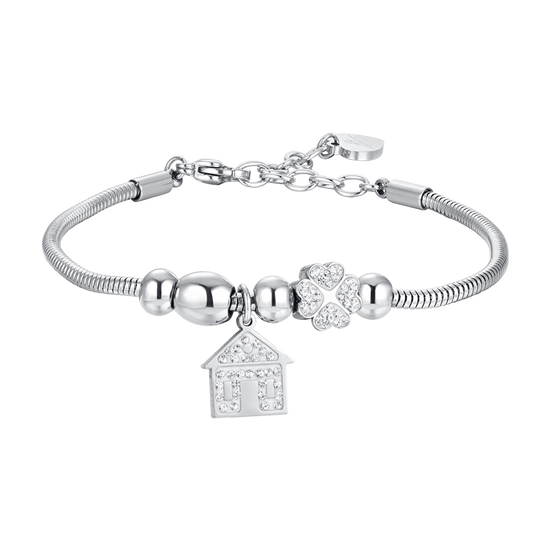 HOME STEEL AND CRYSTAL WOMEN'S BRACELET