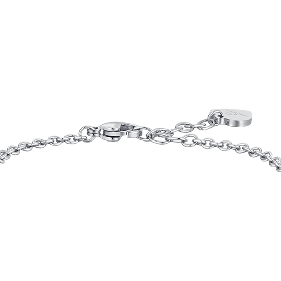 WOMEN'S STEEL FOUR-LEAF CLOVER AND HEART BRACELET