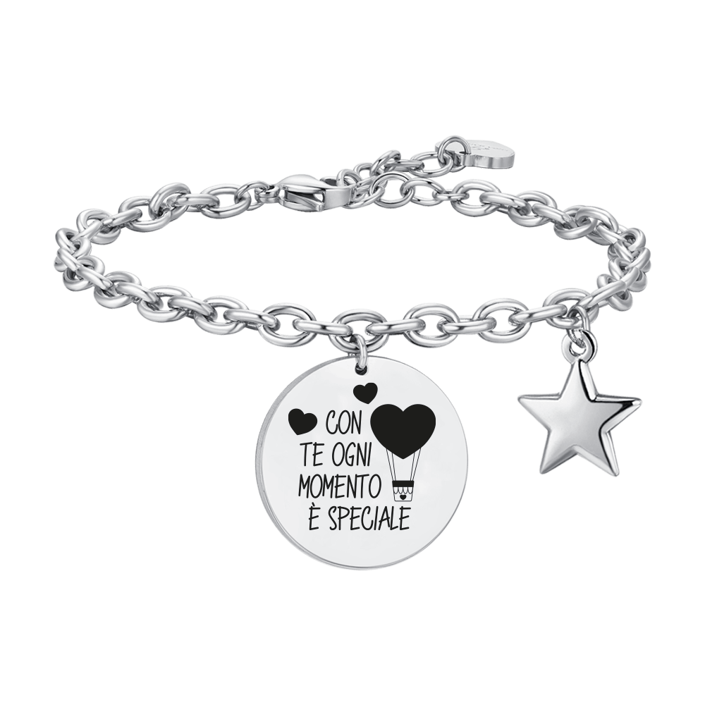 BRACCIALE DONNA IN ACCIAIO CON TE