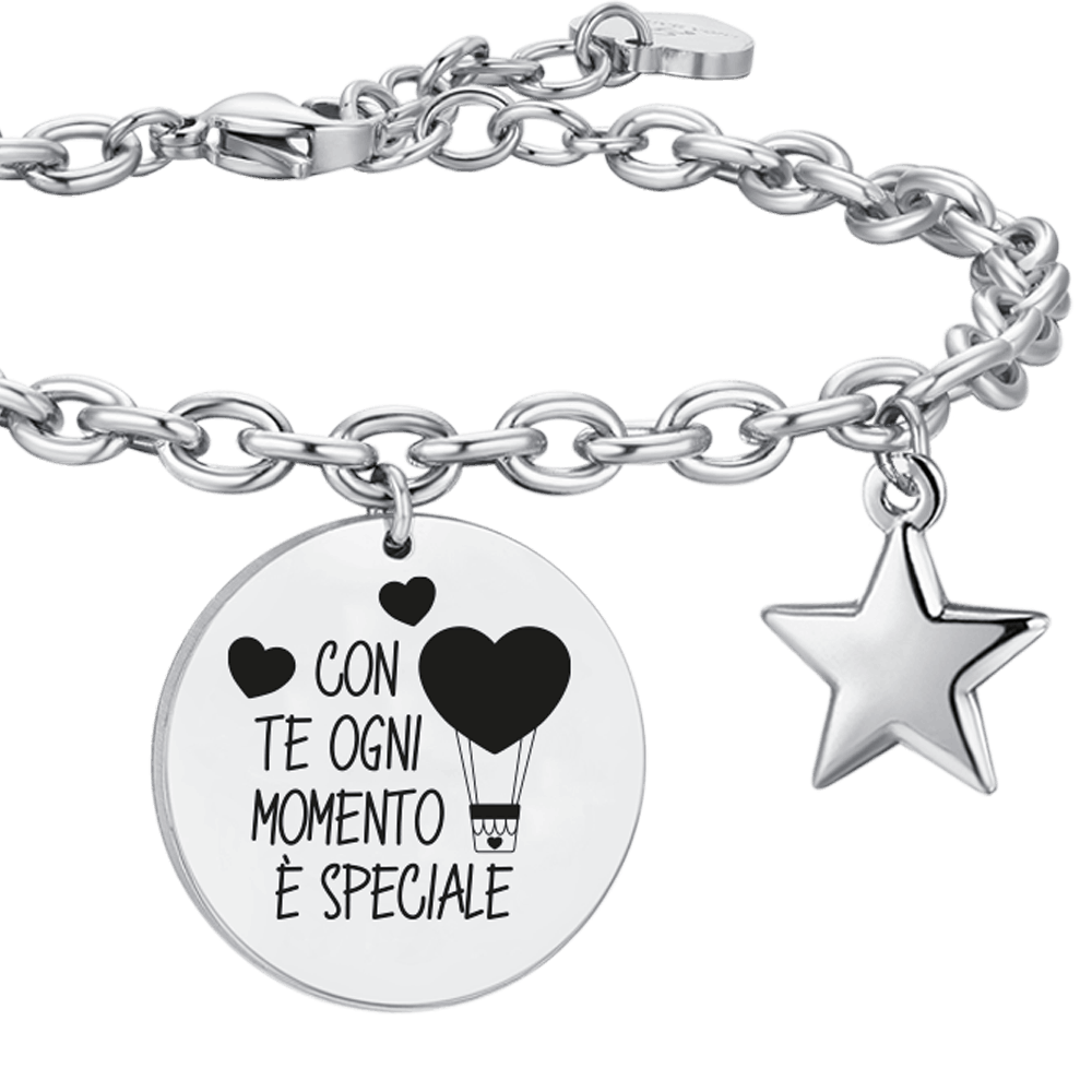 BRACCIALE DONNA IN ACCIAIO CON TE