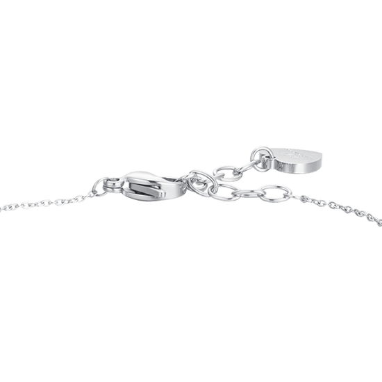 BRACCIALE DONNA IN ACCIAIO PERLE E FIOCCO Luca Barra