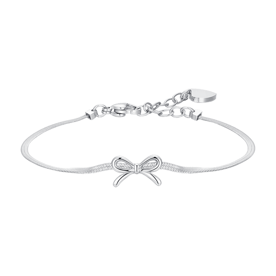 BRACCIALE DONNA IN ACCIAIO FIOCCO