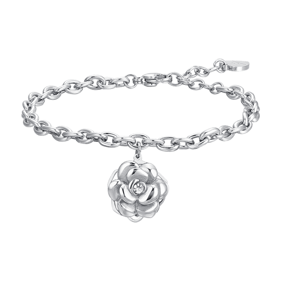 BRACCIALE DONNA IN ACCIAIO ROSA GIREVOLE