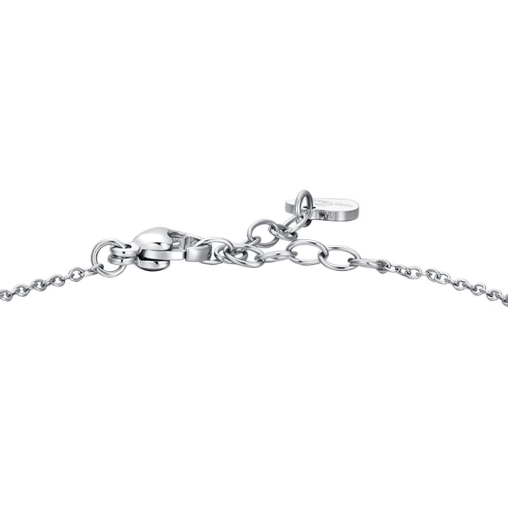 WOMEN'S STEEL BRACELET WITH STAR AND WHITE CRYSTALS