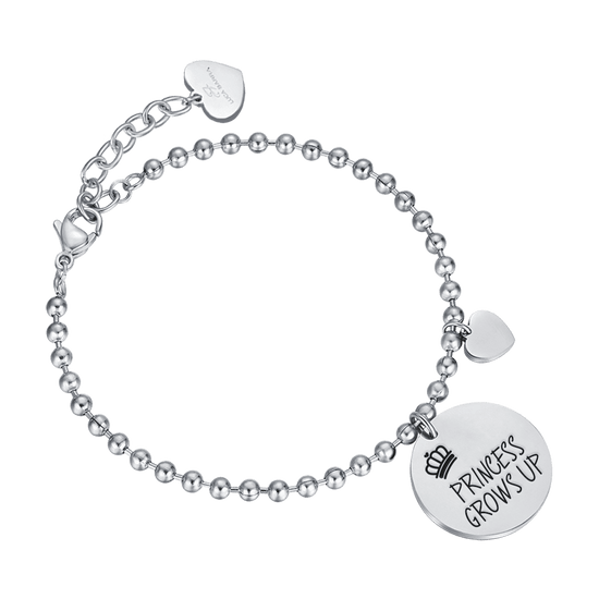 WOMAN'S STEEL BRACELET PRINCESS GROWS UP Luca Barra