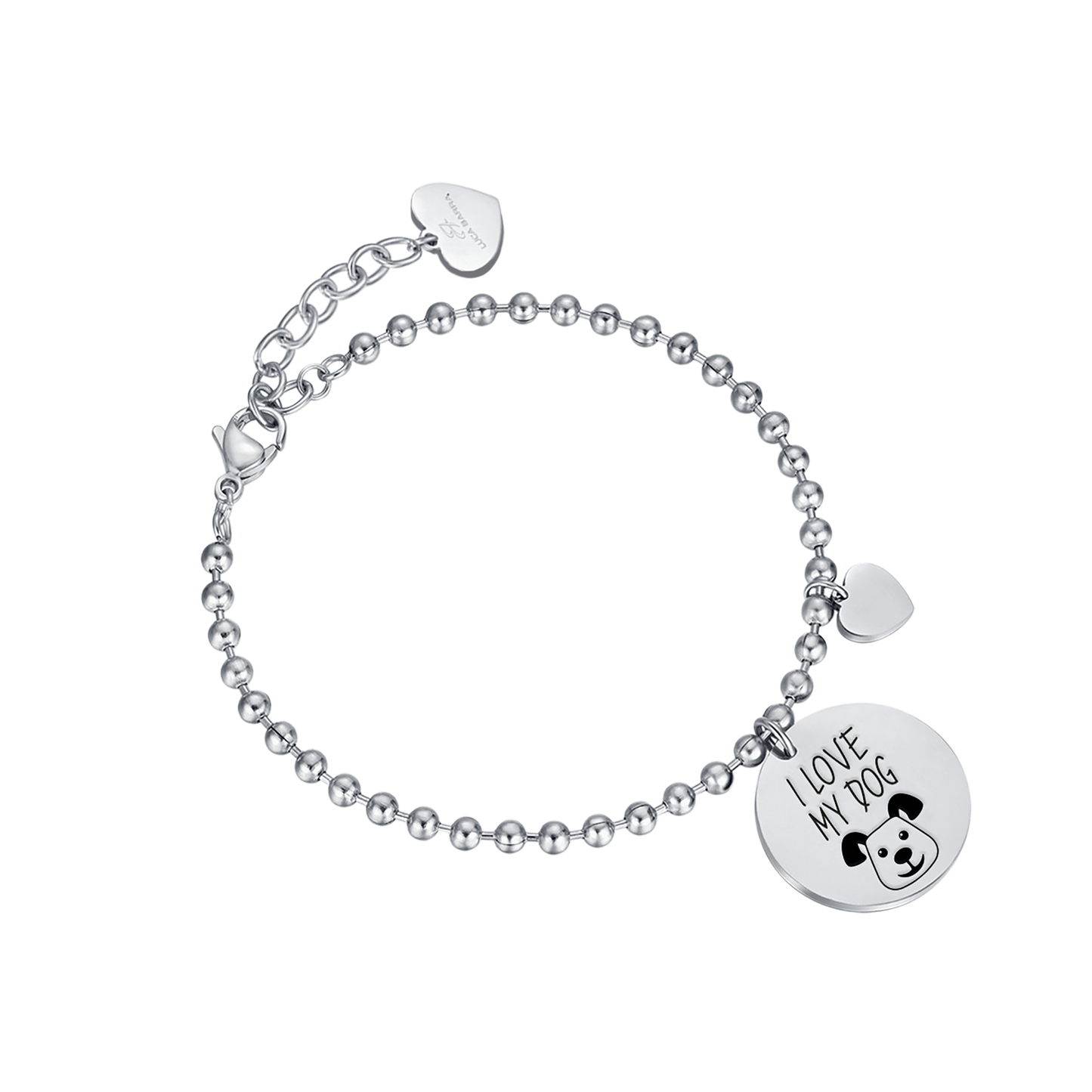 "I LOVE MY DOG" STEEL BRACELET