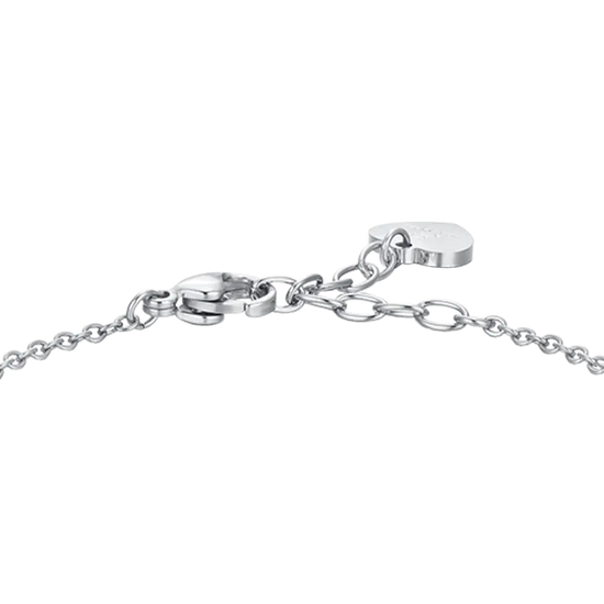 BRACCIALE DONNA IN ACCIAIO CRISTALLI E ZIRCONE BIANCO Luca Barra