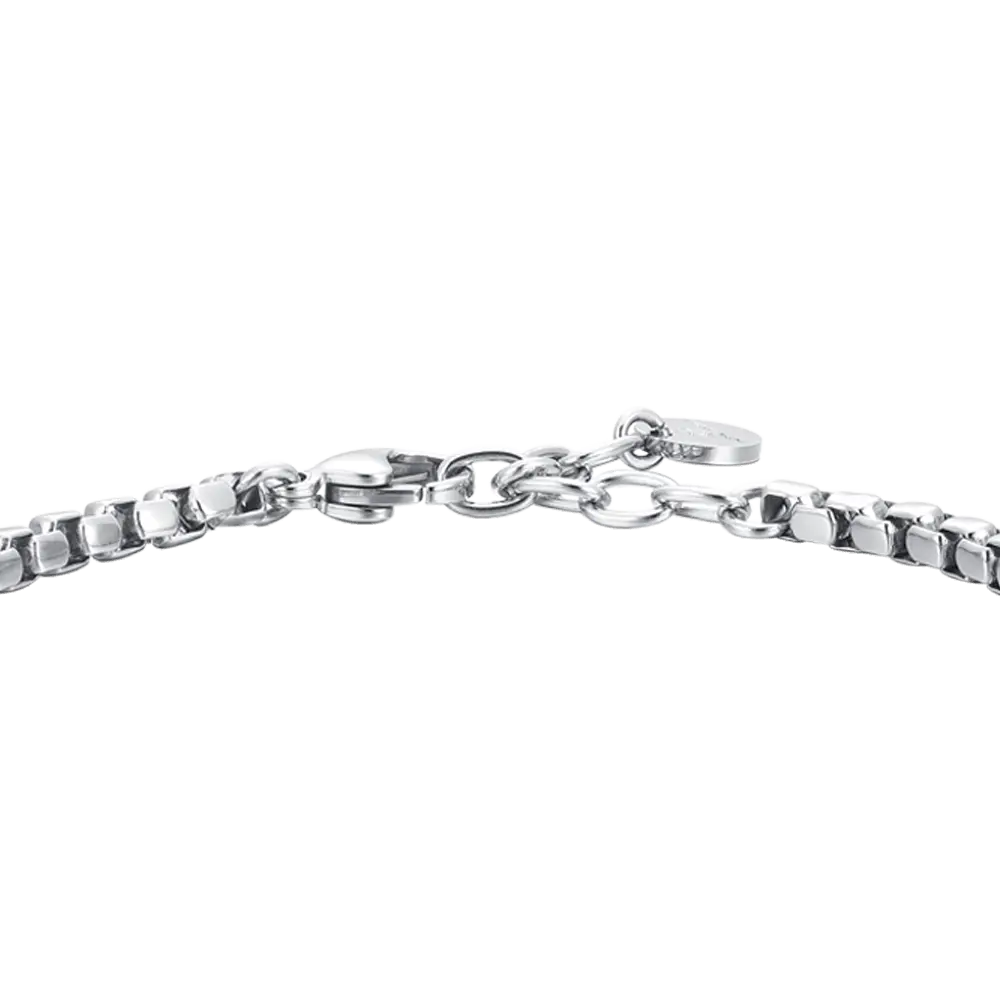 MEN'S STEEL BRACELET WITH IP ROSE PLATE Luca Barra