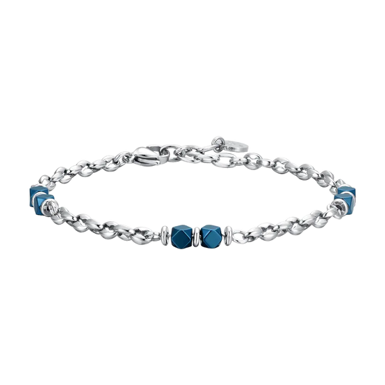 BLUE EMATITE STEEL MEN'S BRACELET Luca Barra