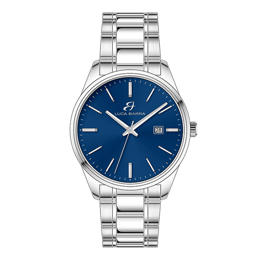 BLUE DIAL STEEL MEN'S WATCH