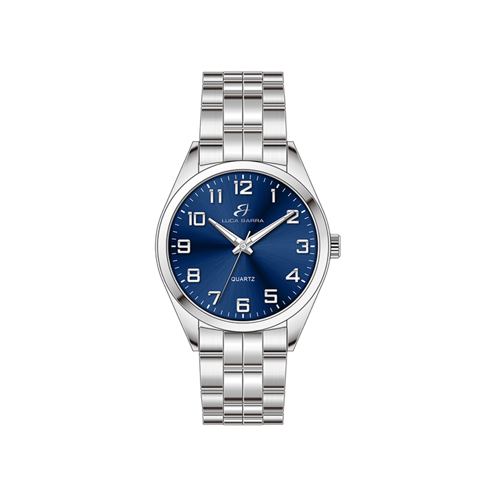 BLUE DIAL STEEL MEN'S WATCH