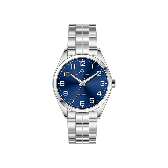 BLUE DIAL STEEL MEN'S WATCH