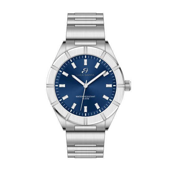 BLUE DIAL STEEL MEN'S WATCH