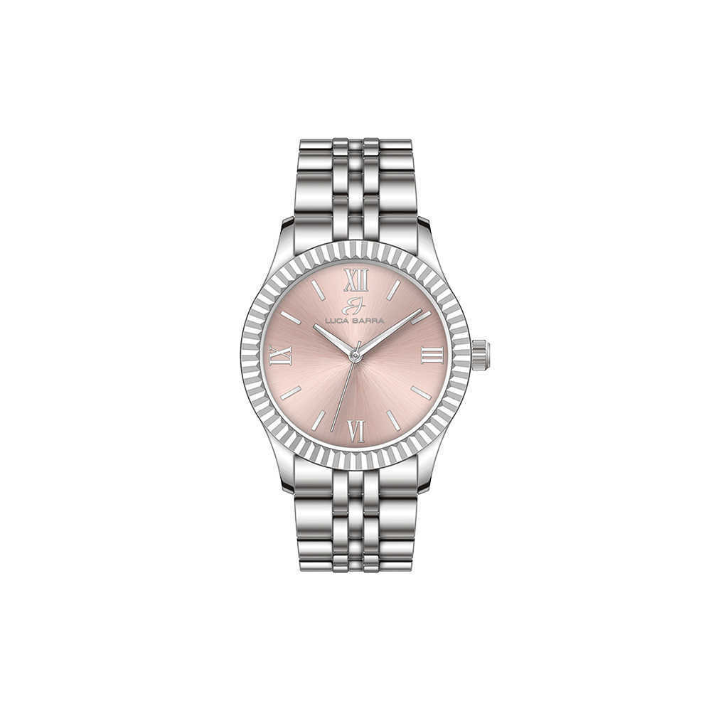 WOMEN'S WATCH WITH STEEL CASE PINK DIAL