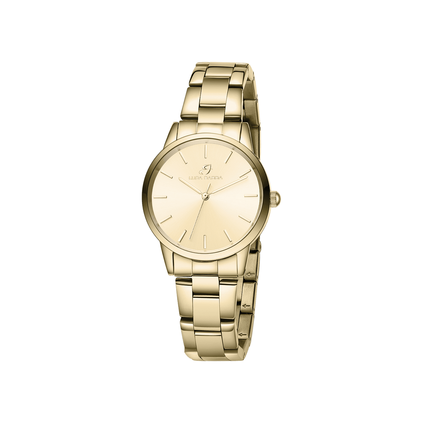 WOMAN'S WATCH IN STEEL THE GOLDEN WITH GOLDEN STEEL CASE Luca Barra